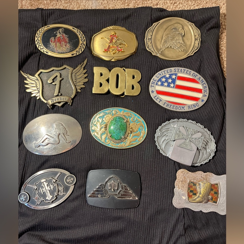 Gold and Silver Belt Accessories Collection